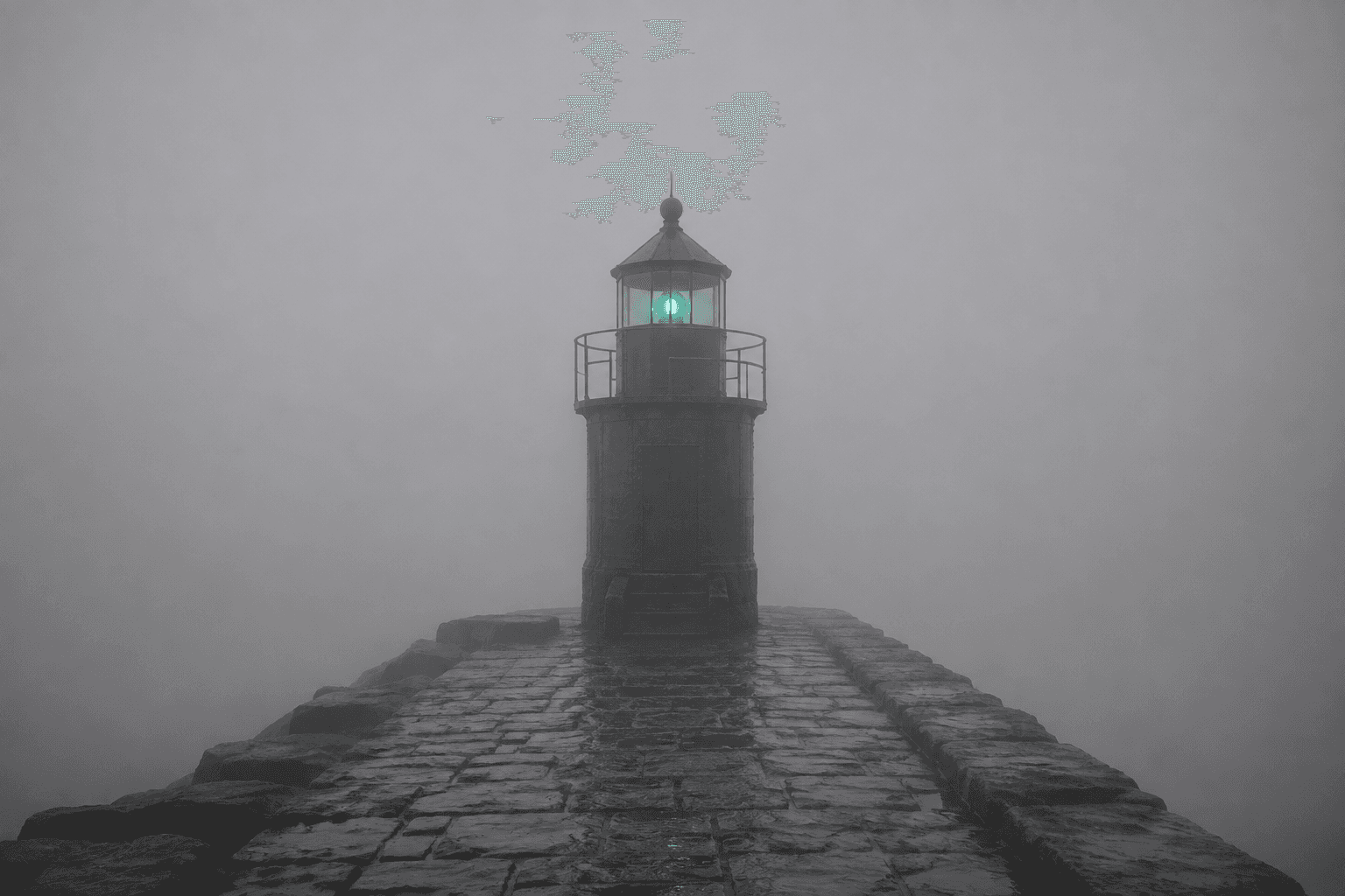 Hallow Pier: Cast-iron column at the pier head